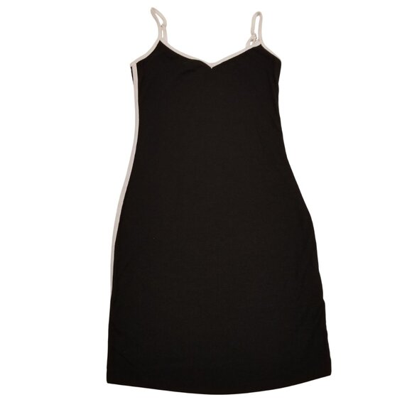Princess Polly Black Mini Dress Bodycon White Piping Arabellae US 2  X-Small - Picture 1 of 11